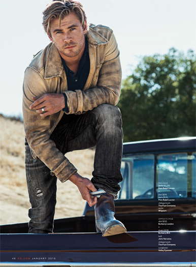 Chris Hemsworth GQ Magazine